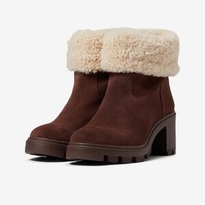 NIB Splendid Margo Suede Ankle Boots in Chocolate Brown